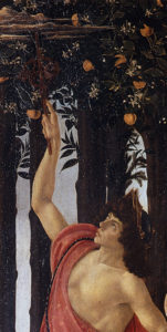 Botticelli La Primavera - Mercurio